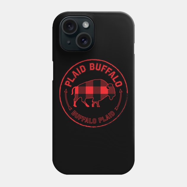 Plaid Buffalo Phone Case by RudDesigns