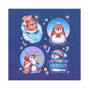 Penguins in winter (Pillows and Totes) T-Shirt