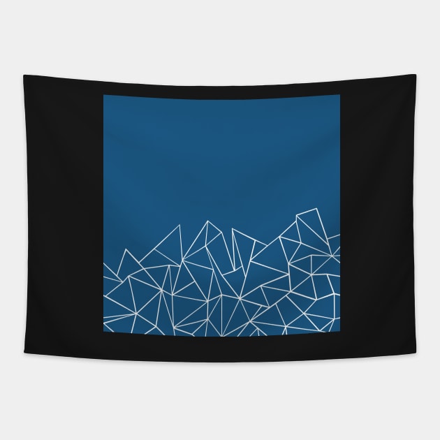 Ab Peaks Navy Tapestry by ProjectM