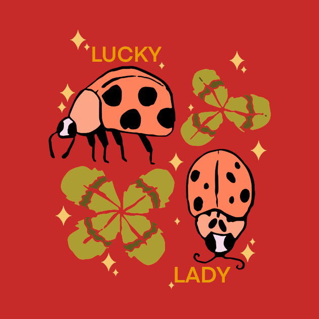 Lucky Lady: Ladybugs & Clovers by Maddyslittlesketchbook