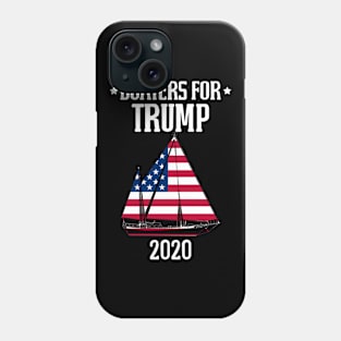 Sailboat Boaters For Trump 2020 Graphic Design Phone Case