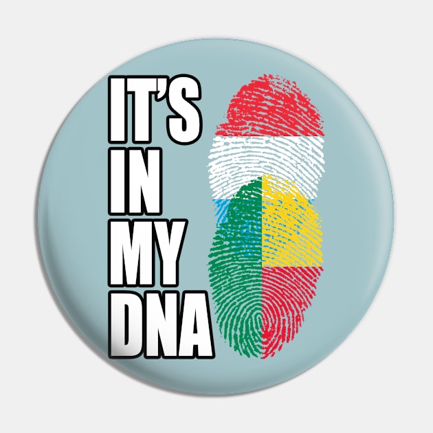 Luxembourgish And Benin Mix Heritage DNA Flag Pin by Just Rep It!!