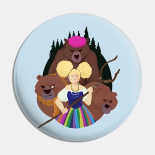 goldie and family Pin