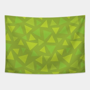 Grass Pattern - Olive Summer Triangles Tapestry