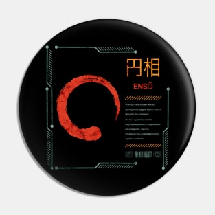 Enso Zen Circle Buddhist Japanese Kanji Characters Calligraphy 642 Pin