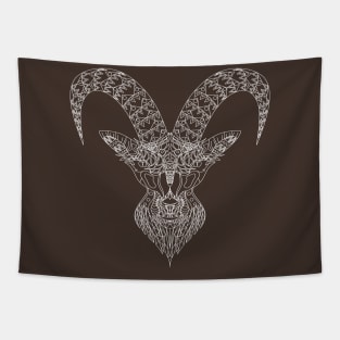 the goat in the mantra mandala ecopop Tapestry