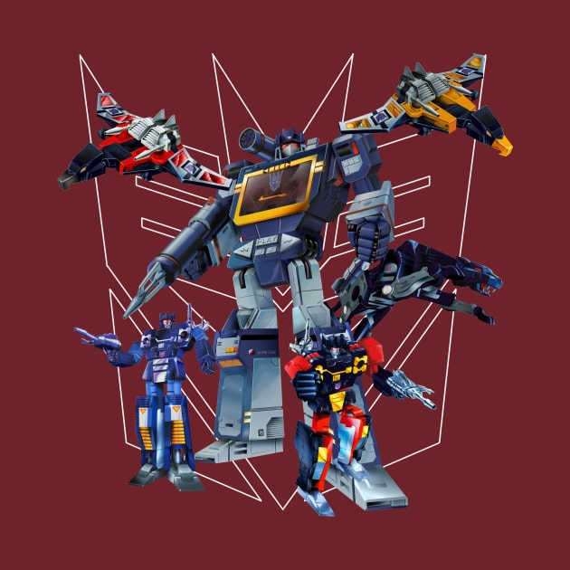 Masterpiece Soundwave and Cassettes by Draconis130