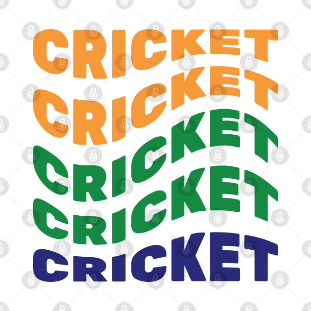 Copy of Cricket, Funny, Wavy, Word Repeat by TeeFusion-Hub