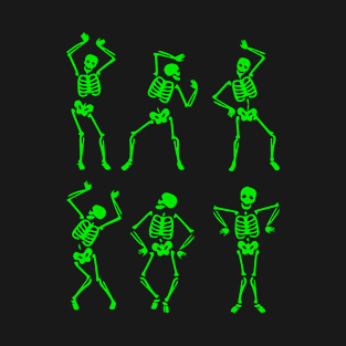 Dancing Skeletons Halloween Dance Challenge Girl Boys Kids T-Shirt