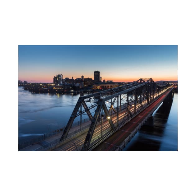 Alexandra Bridge over the Ottawa river by josefpittner