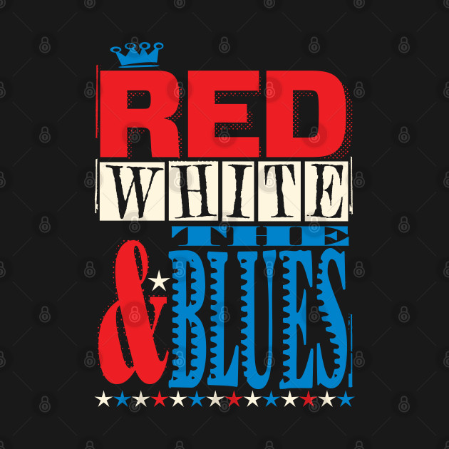 Red, White & the Blues Retro Poster by wickedpretty