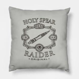 Holy Spear Raider distressed Pillow