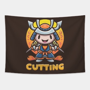 Samurai cutting Tapestry