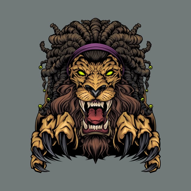 Lion with Dreadlocks by FlylandDesigns