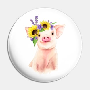 Blossoming Piglet Pin