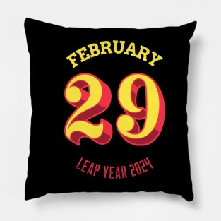 February 29 Leap Year 2024 Feb 29 Leap Year Day Happy Leap Year Leap Year Birthday February 29th Pillow