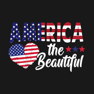 America the Beautiful America the Beautiful Retro America T-Shirt