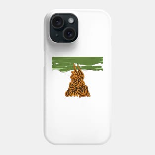 if you fell in love with the tree , climb it. (Arabic Calligraphy) Phone Case