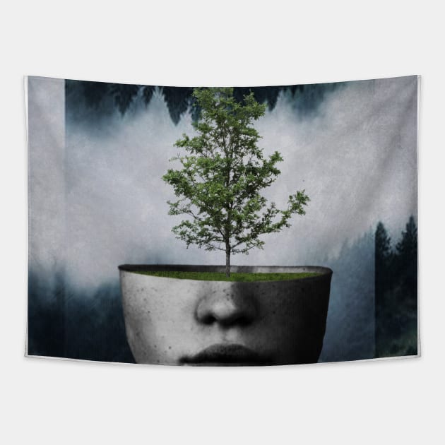 Tree lady Tapestry by Underdott