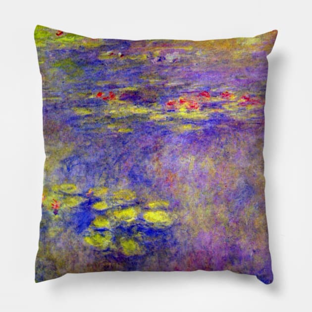 Waterlilies by Claude Monet Pillow by MasterpieceCafe