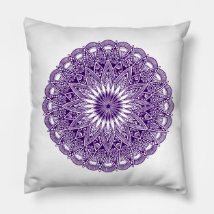 Mandala (dark purple) Pillow