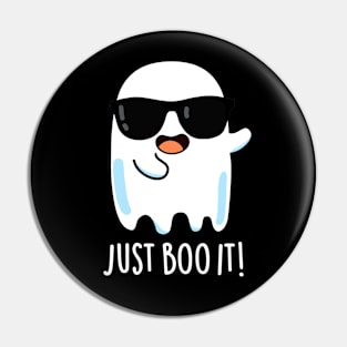 Just Boo It Cute Halloween Ghost Pun Pin