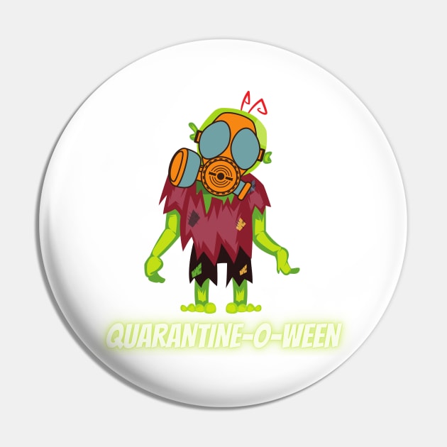 Quarantine-O-Ween Zombie Lovers Funny Halloween Gift Undead Costume Radioactive Zombie Living Radioactive Green Dead Gaz Mask Quarantine Mask Halloween for People in Quarantine Pin by nathalieaynie