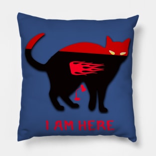 spy cat is here Pillow