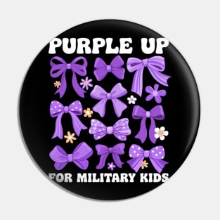 Purple Up For Military Kids - Military Child Pin