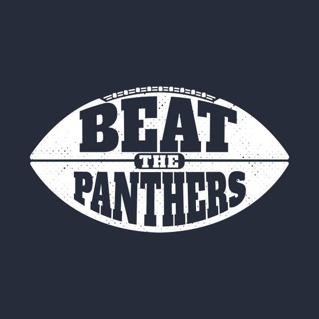 Beat the Panthers // Vintage Football Grunge Gameday by SLAG_Creative