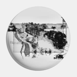 Steam Train Ride - Vintage Trains Pin