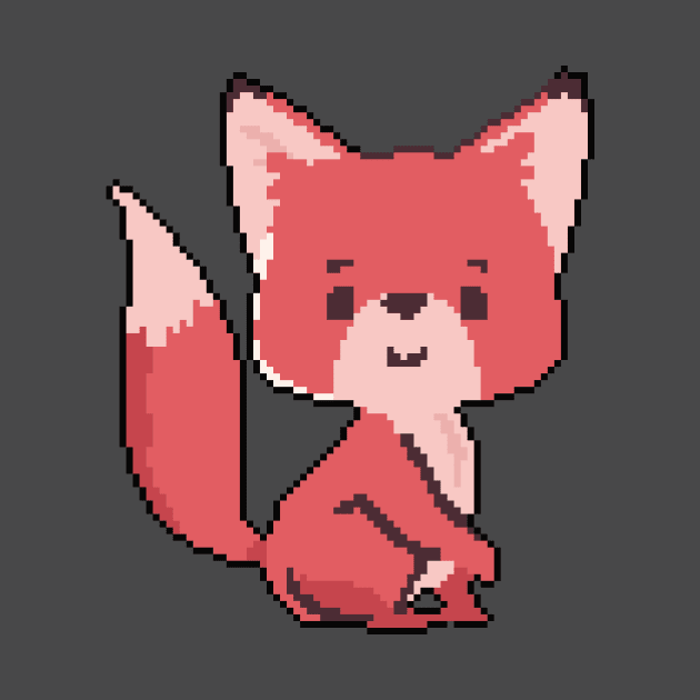 Mystic Mirage: Pixel Art Fox Design for Urban Outfits by Pixel.id