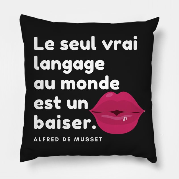 le seul vrai langage - Musset Pillow by karma-stuff