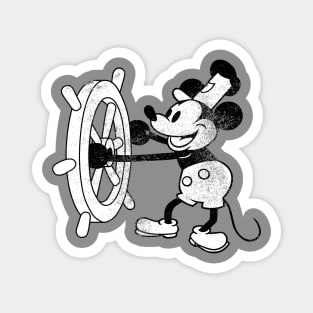 Steamboat Willie - distressed Magnet