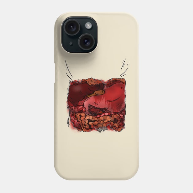 Blood and guts organs Phone Case by Positively Petal Perfect 