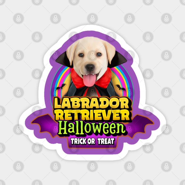 Labrador Halloween Costume Magnet by Puppy & cute