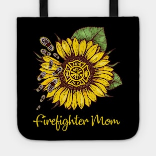 Sunflower Firefighter Mom Tote