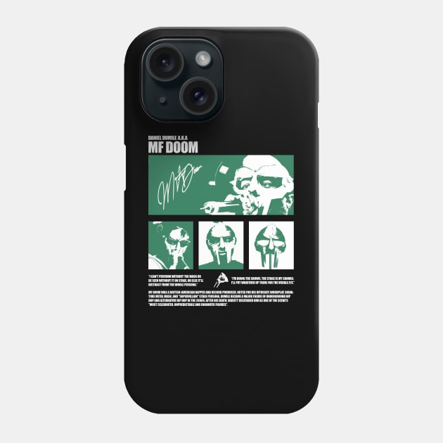 MF DOOM Phone Case by Pandaburba Illustrations