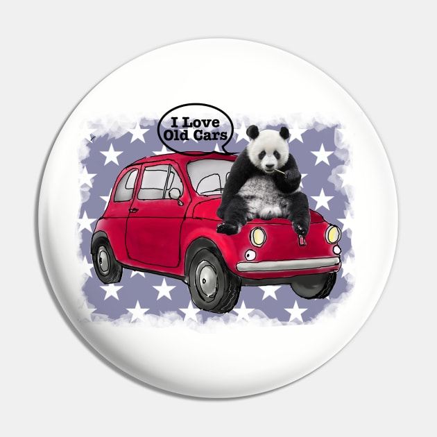 Panda on the Car Pin by Custom Autos