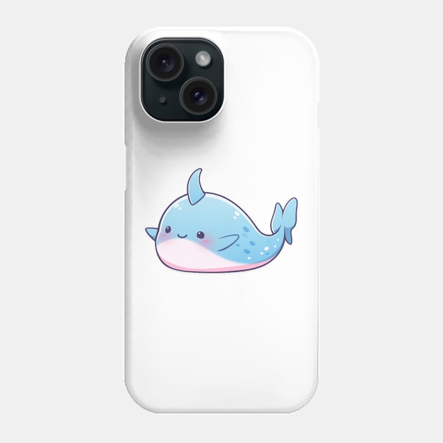 simple drawn narwhal Phone Case by SundayDonuts