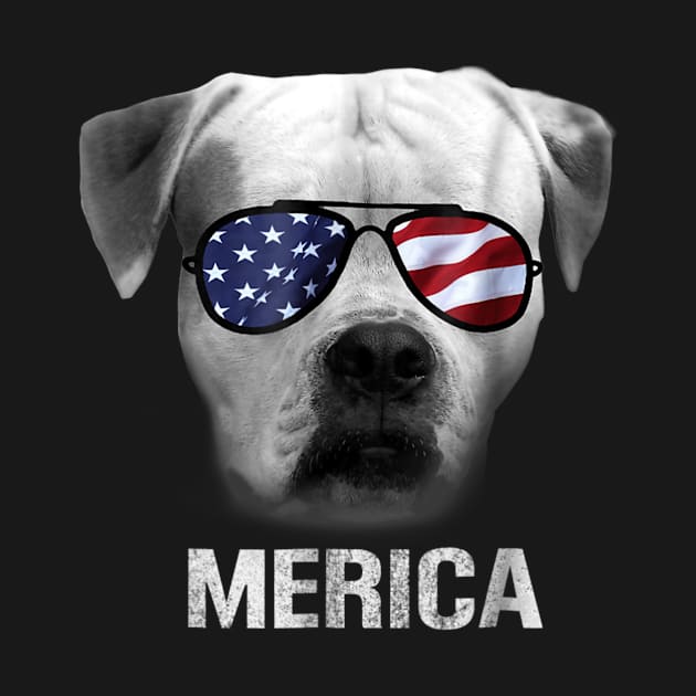 American Bulldog Merica t-shirt - Patriot Patriotic by timski