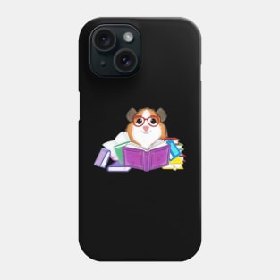 Guinea pig, book nerd love reading glasses Phone Case