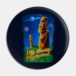 Off-World Moai Pin