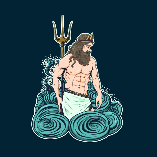 God of the sea by cb-illustratie