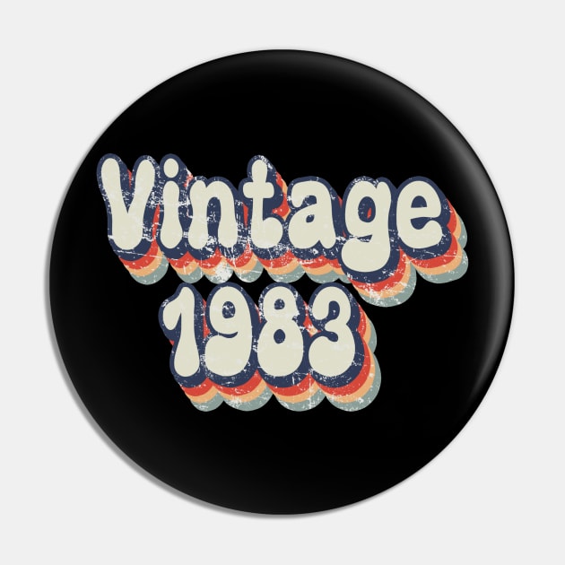 Vintage 1983 birthday Pin by sevalyilmazardal