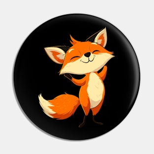 Mystified Dancing Fox Pin