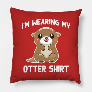 Cute Baby Otter Pillow