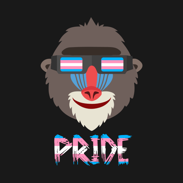 Baboon Transgender Flag Lgbt by MarrinerAlex