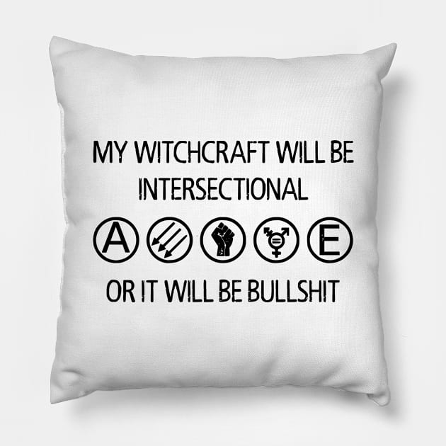 Intersectional Witchcraft Pillow by prettyinpunk