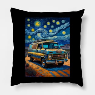 Gmc in starry night Pillow